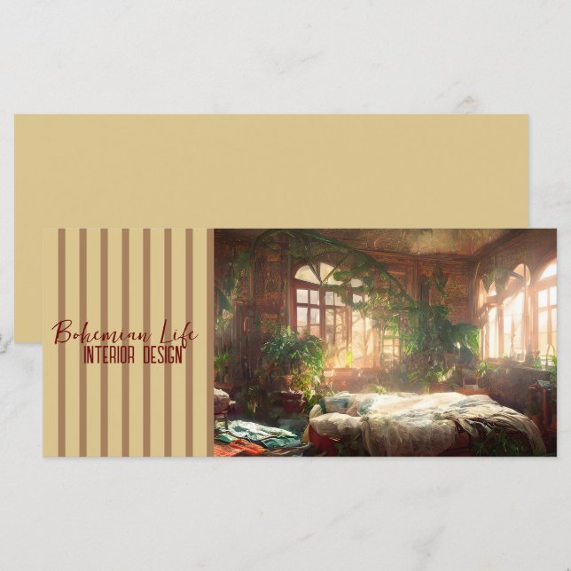 Bohemian Life - Business, Greeting Card, Invite (Front/Back)