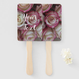 Bohemian Mauve Floral Wedding Customise Fan