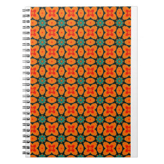 Bohemian Moroccan Geometric Floral Pattern Notebook