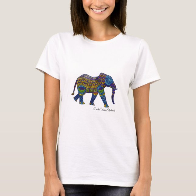 Bohemian Mosaic Elephant Shirt (Front)