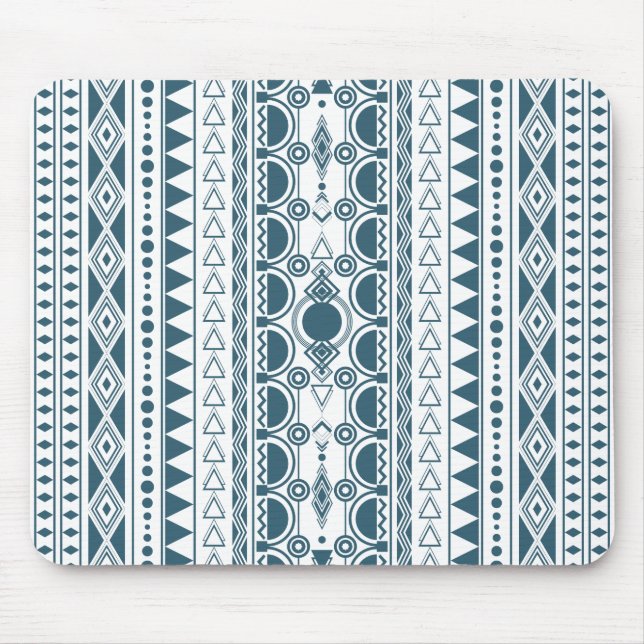 Bohemian Ornament 30122020 Blau Mouse Pad (Front)
