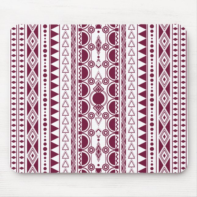 Bohemian Ornament 30122020 Dark red Mouse Pad (Front)