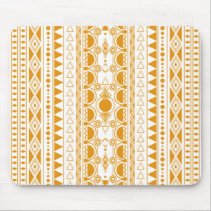Bohemian Ornament 30122020 Orange Mouse Pad