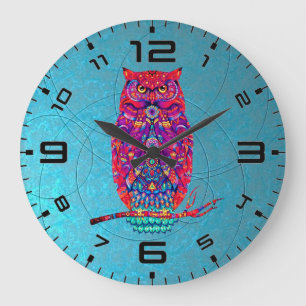 Bohemian Owl Clock – Whimsy & Style in Every Tick