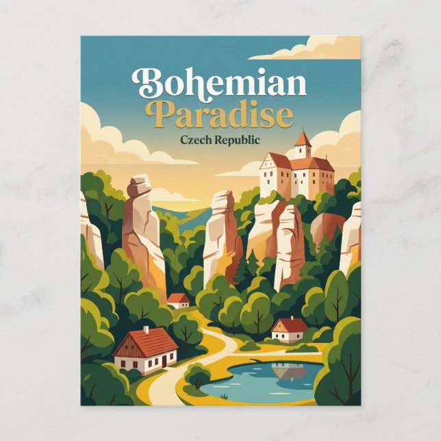 Bohemian Paradise Czech Republic Postcard (Front)