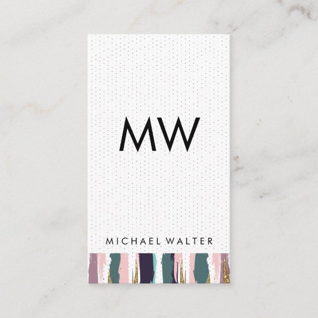 Bohemian Pattern Business Card (Front)