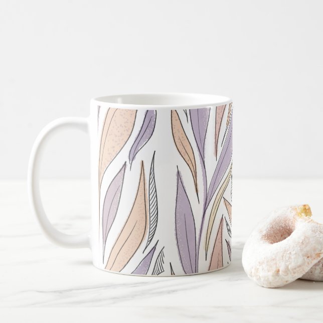 bohemian pattern coffee mug (With Donut)