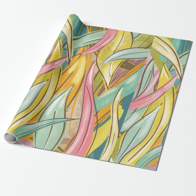 bohemian pattern wrapping paper (Unrolled)
