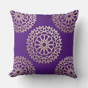 Bohemian purple chic cushion