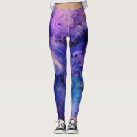Bohemian Purple Ink Splatters