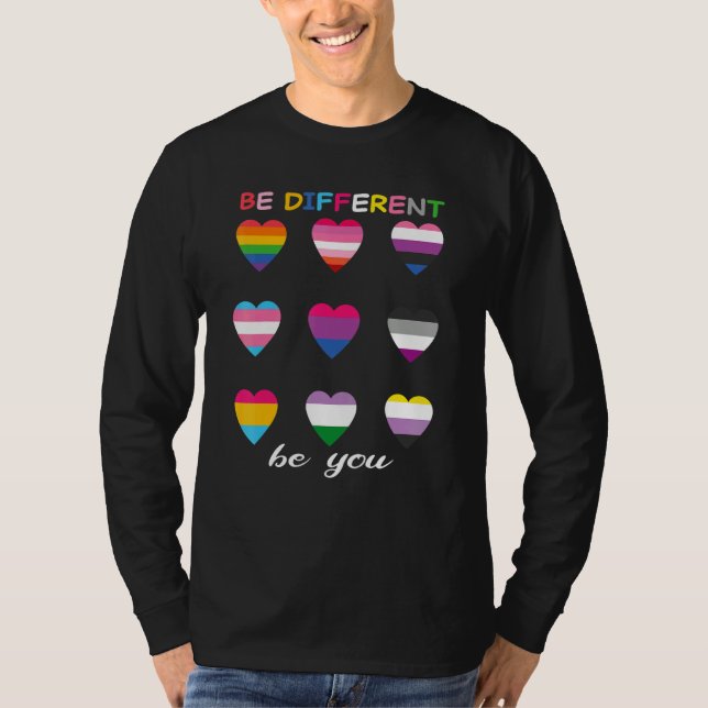 Bohemian Rainbow Be Different Be You Lbgtq Pride G T-Shirt (Front)