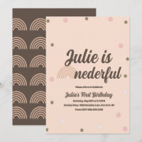 Bohemian Rainbow First Birthday Onederful Confetti