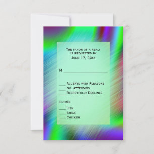 Bohemian Rainbow RSVP with Entrees