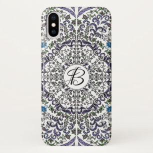 Bohemian rhapsody intricate floral monogram Case-Mate iPhone case