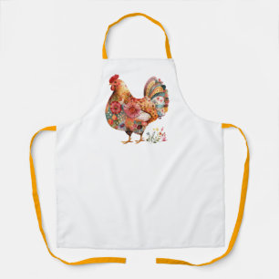 Bohemian Rooster Apron