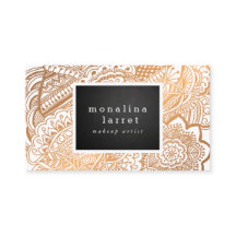 Bohemian Rose Gold Hand Drawn Doodle