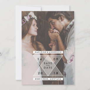 Bohemian Save the Date   Chic Triangles