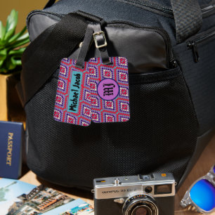 Bohemian seamless Colourful pattern Luggage Tag
