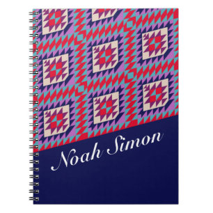 Bohemian seamless mosaic Colorful pattern Notebook