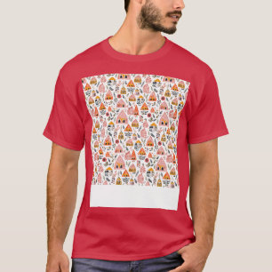 Bohemian Seamless Pattern Boho Hippie Gypsy Flower T-Shirt