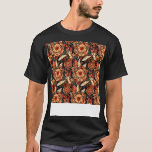 Bohemian Seamless Pattern Boho Hippie Gypsy Flower T-Shirt