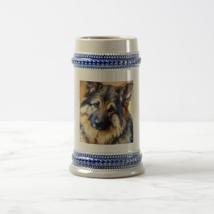 Bohemian Shepherd Dog  Beer Stein
