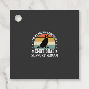 Bohemian Shepherd Emotional Support Human Dog Favour Tags