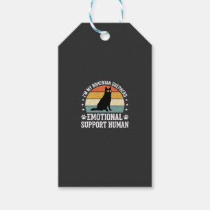 Bohemian Shepherd Emotional Support Human Dog Gift Tags