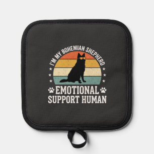 Bohemian Shepherd Emotional Support Human Dog Pot Holder