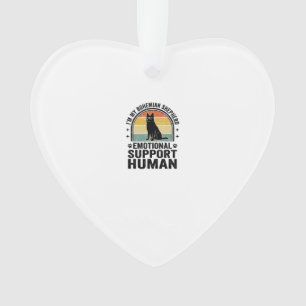 Bohemian Shepherd Emotional Support Human Vintage Ornament