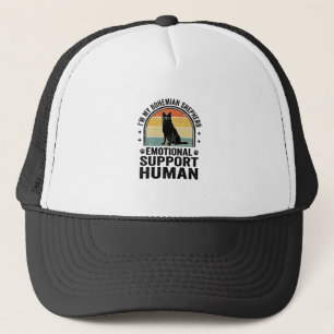 Bohemian Shepherd Emotional Support Human Vintage Trucker Hat
