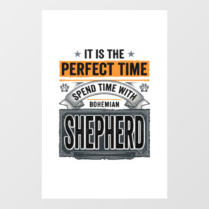 Bohemian Shepherd Vintage Dog Lover Typography Des