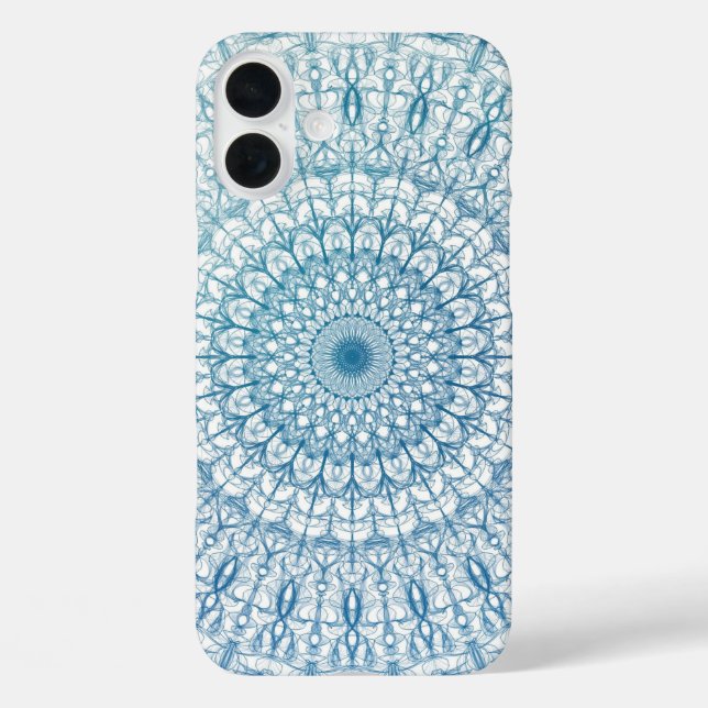 Bohemian Sky and Turquoise Blue Fractal Design Case-Mate iPhone Case (Back)