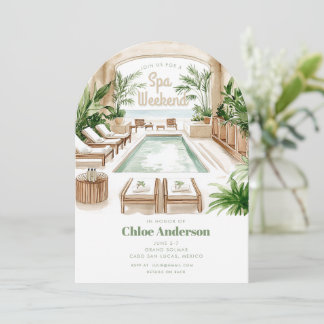 Bohemian Spa | Bachelorette 4-Day Itinerary Invitation