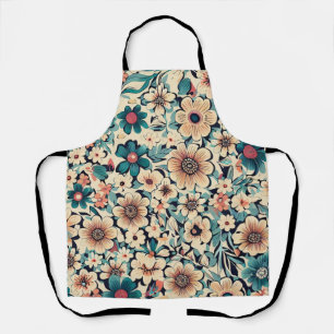Bohemian Spring Flower Apron