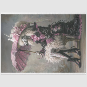 Bohemian Standard Poodle Decoupage Tissue Paper