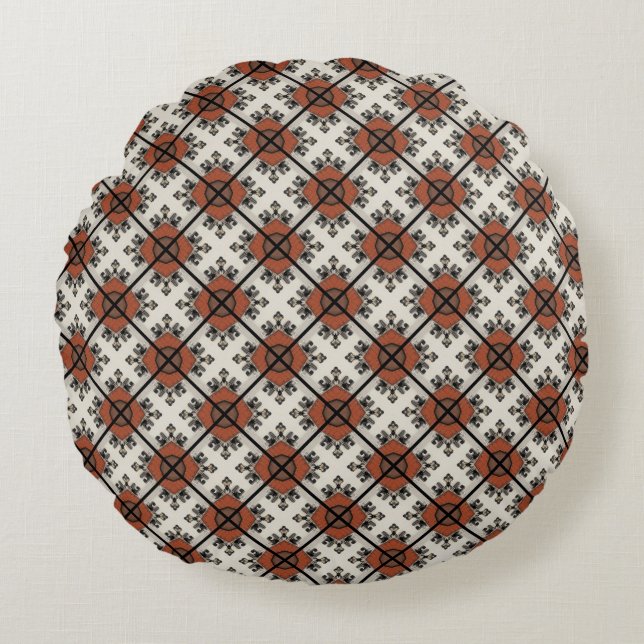 Bohemian Starburst Round Cushion (Front)