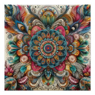 Bohemian style poster