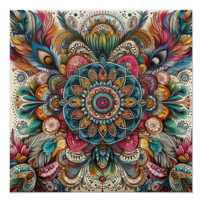 Bohemian style poster (Front)