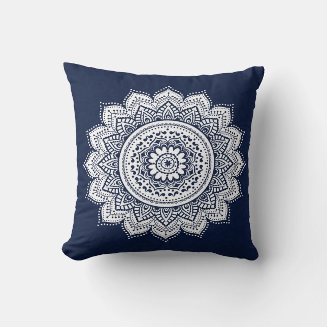 Bohemian Style Throw Pillow (Front)