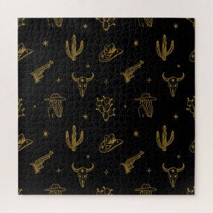 Bohemian Symbols: Western Vintage Magic Jigsaw Puzzle