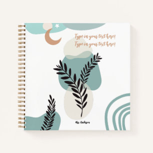 Bohemian Teacher Appreciation Modern custom Notebook