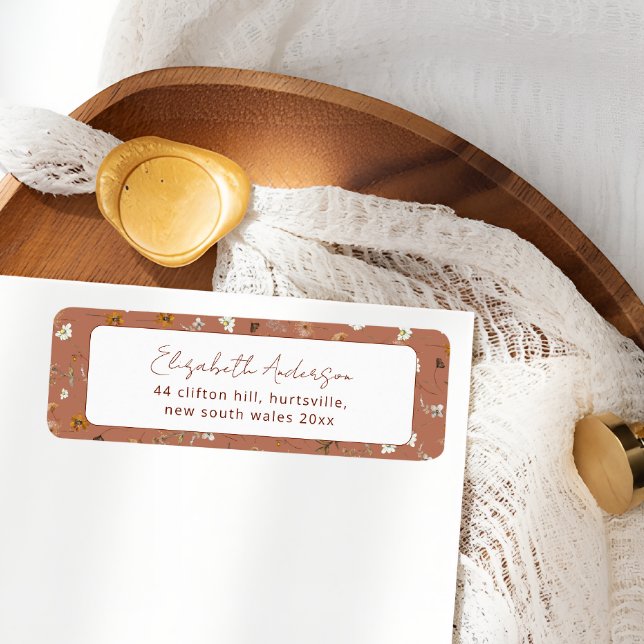 Bohemian Terracotta Wildflowers Bridal Shower  (Creator Uploaded)