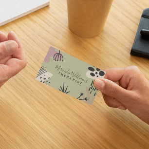 Bohemian Tranquil Abstract Business Card