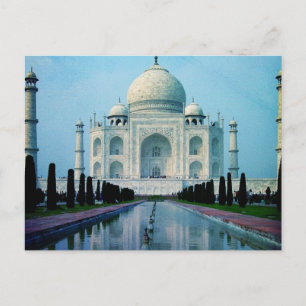 Bohemian travel India Agra Vintage Taj Mahal Postcard
