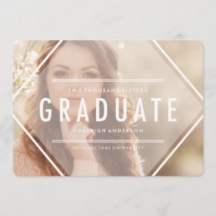 Bohemian Triangle Photo Graduation Announcement