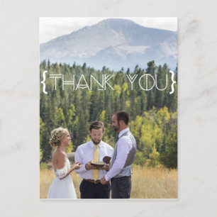 Bohemian Tribal Thank You Postcard