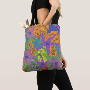 Bohemian Violet Garden Tote Bag