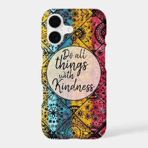 Bohemian Watercolor Kindness Inspirational Quote