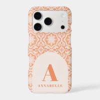 Bohemian watercolor pastel moroccan peach pink